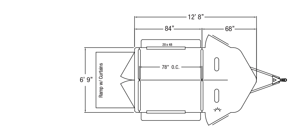 Sundowner Charter Bumper Pull Trailer Floorplan