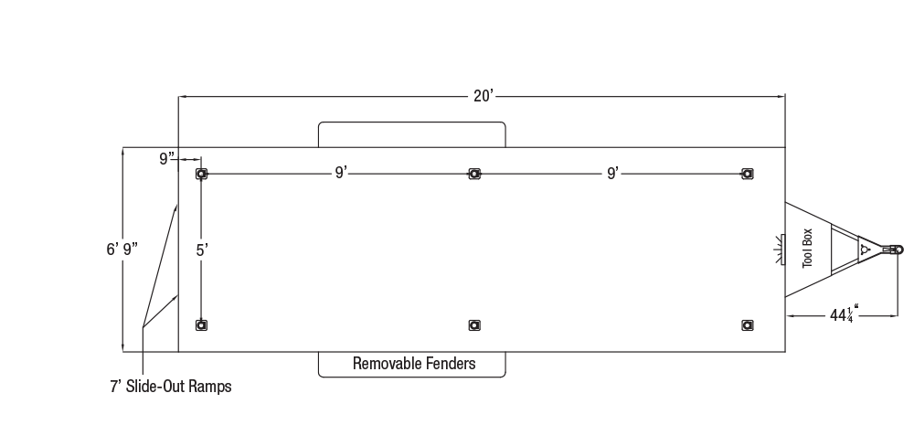 Sundowner 4000AP Trailer Floorplan