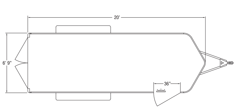 Sundowner Cargo Bumper Pull Trailer Floorplan