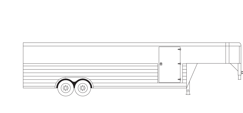 Sundowner Cargo Gooseneck Trailer Curb Drawing