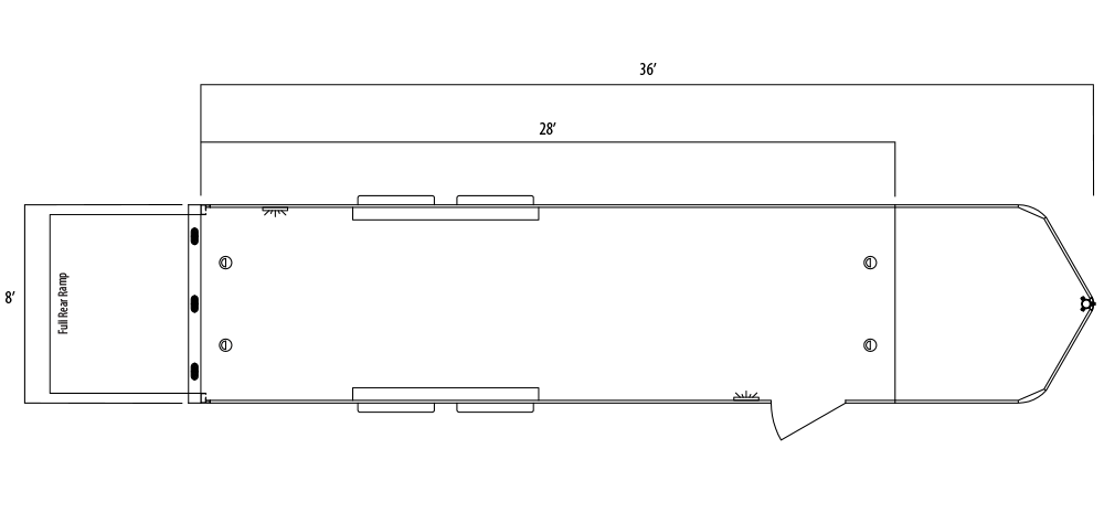 Sundowner Cargo Workhorse Gooseneck Trailer Floorplan
