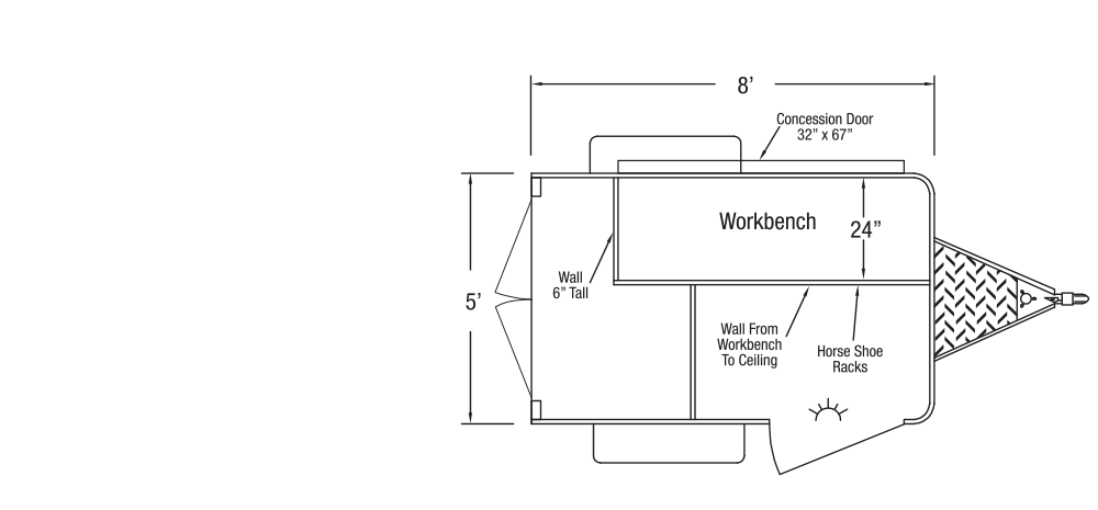 Sundowner Farrier Trailer Floorplan