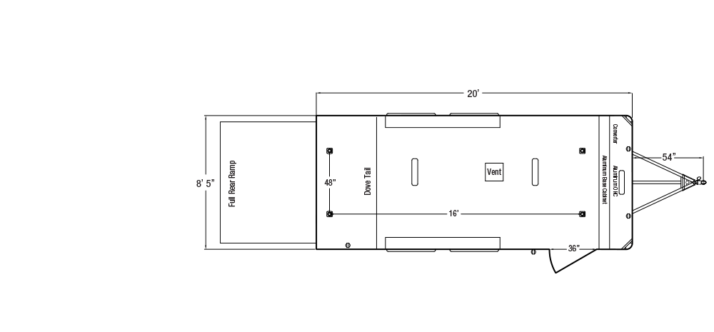 Sundowner Race Series Bumper Pull Trailer Floorplan