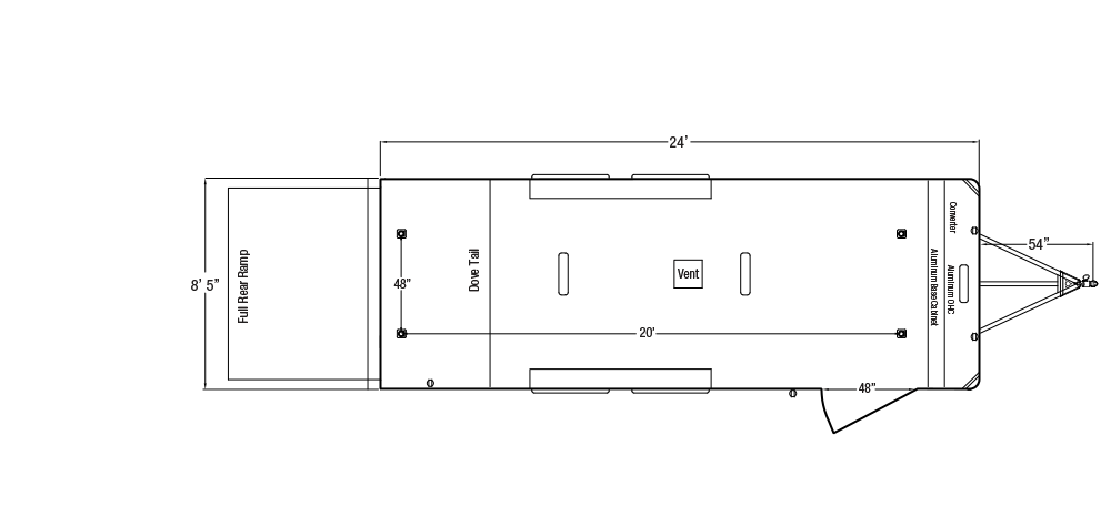 Sundowner Race Series Bumper Pull Trailer Floorplan