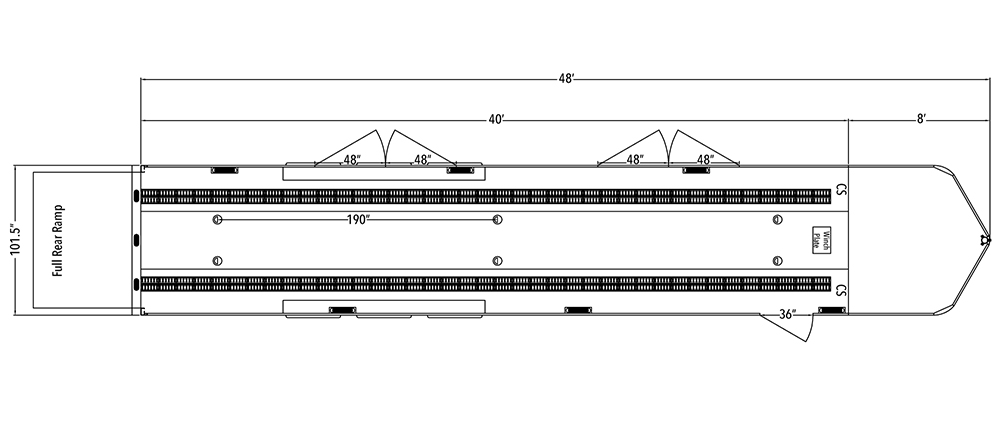 Sundowner Ramp Over Transport Gooseneck Trailer Floorplan