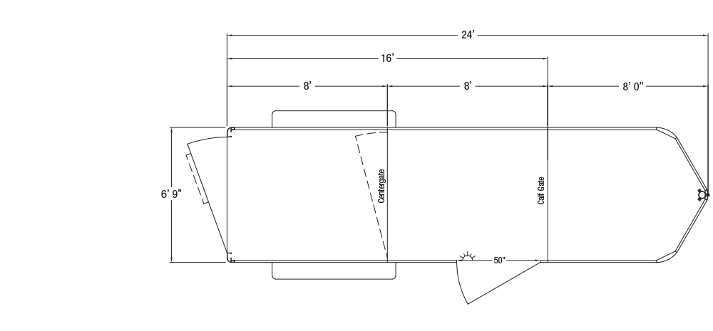 Sundowner Rancher Gooseneck Trailer Floorplan