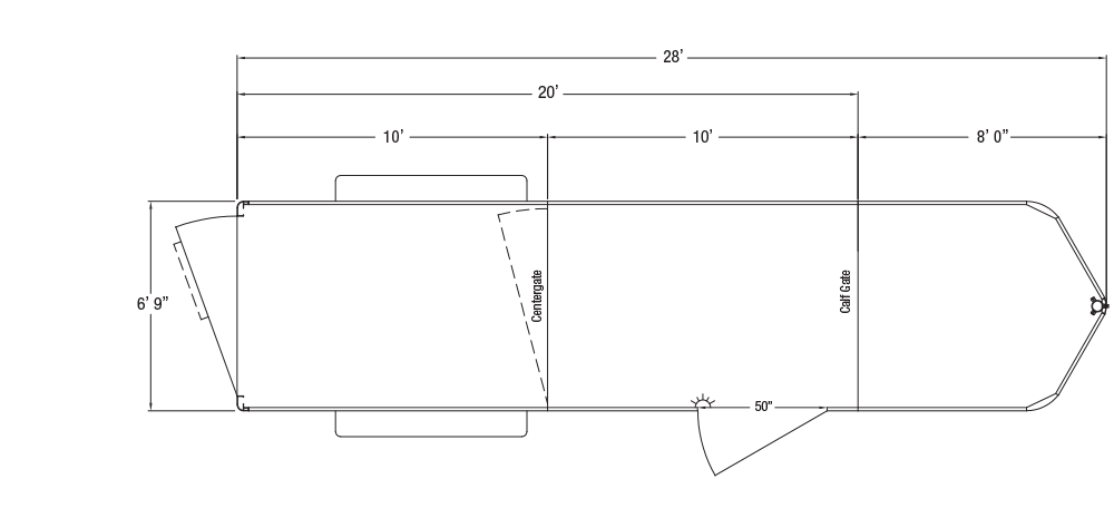 Sundowner Rancher Gooseneck Trailer Floorplan