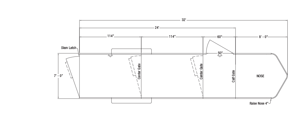 Sundowner Rancher RS Gooseneck Trailer Floorplan