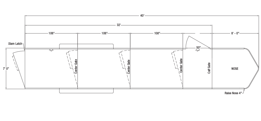 Sundowner Rancher RS Gooseneck Trailer Floorplan