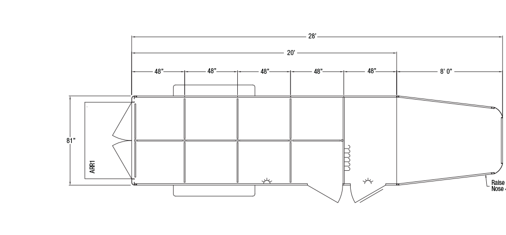 Sundowner Showman Gooseneck Trailer Floorplan