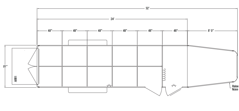 Sundowner Showman Gooseneck Trailer Floorplan
