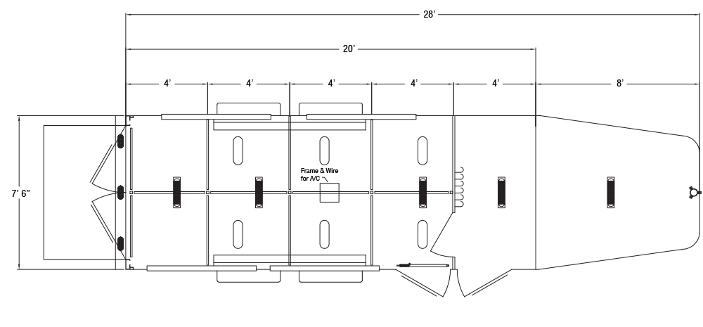 Sundowner Showman Extreme Gooseneck Trailer Floorplan