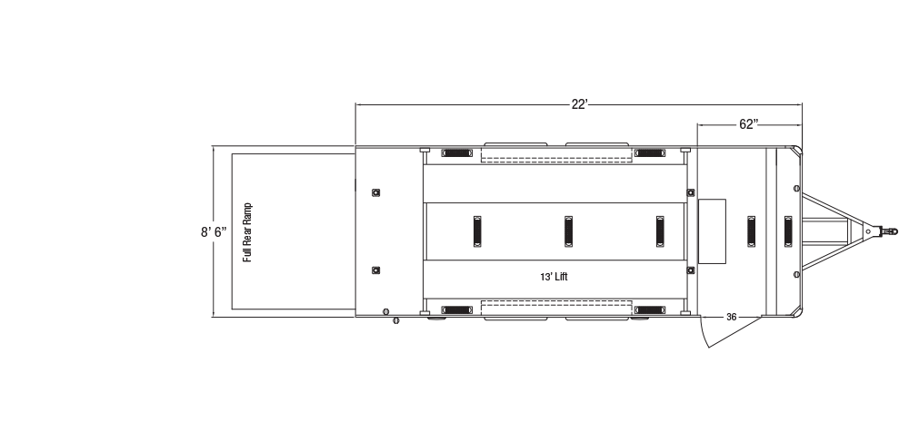 Sundowner Stacker Bumper Pull Trailer Floorplan