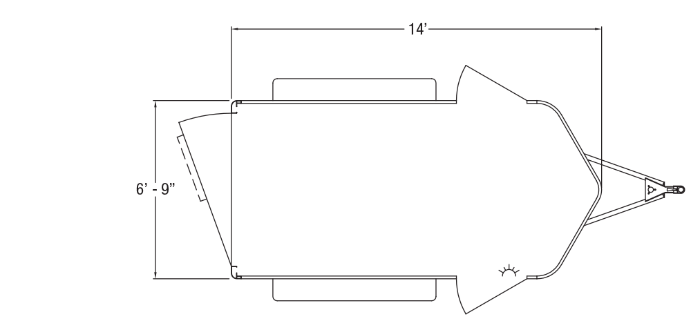 Sundowner Stockman Express Bumper Pull Trailer Floorplan