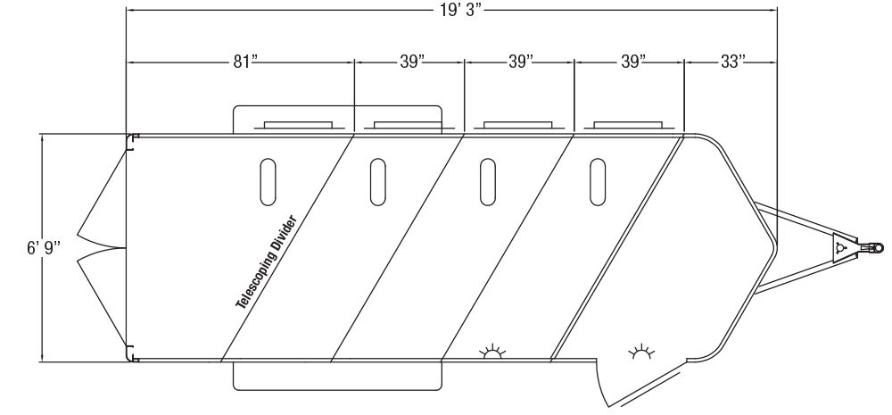 Sundowner Stockman Sport Bumper Pull Trailer Floorplan