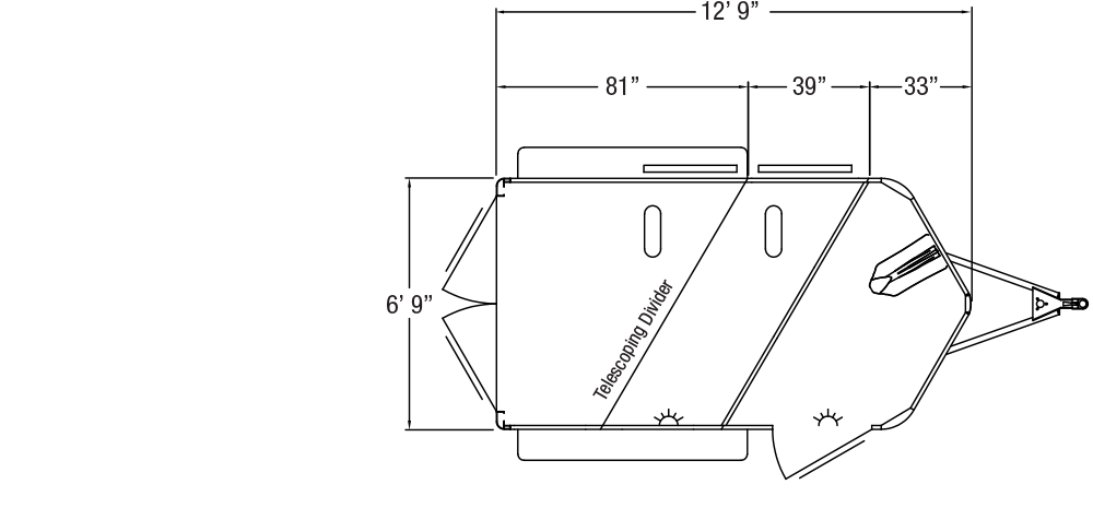 Sundowner Super Sport Bumper Pull Trailer Floorplan
