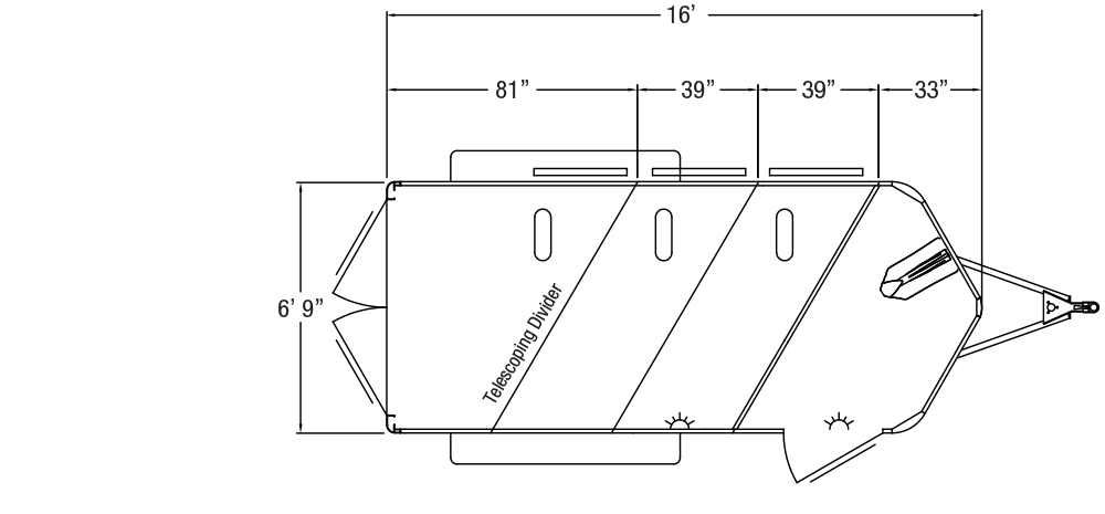 Sundowner Super Sport Bumper Pull Trailer Floorplan