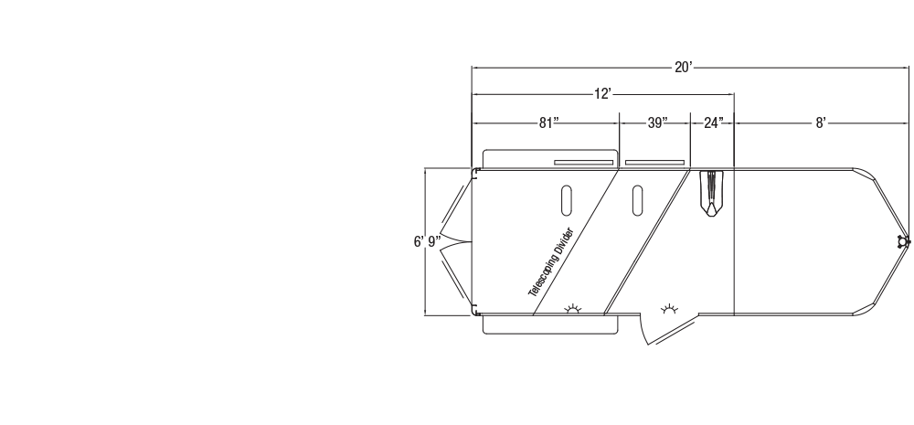 Sundowner Super Sport Gooseneck Trailer Floorplan