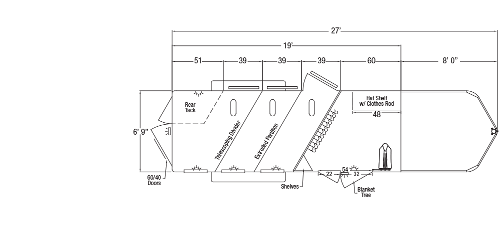 Sundowner Super Tack Gooseneck Trailer Floorplan