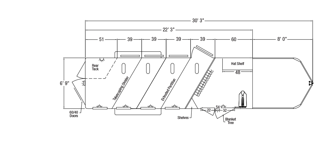 Sundowner Super Tack Gooseneck Trailer Floorplan