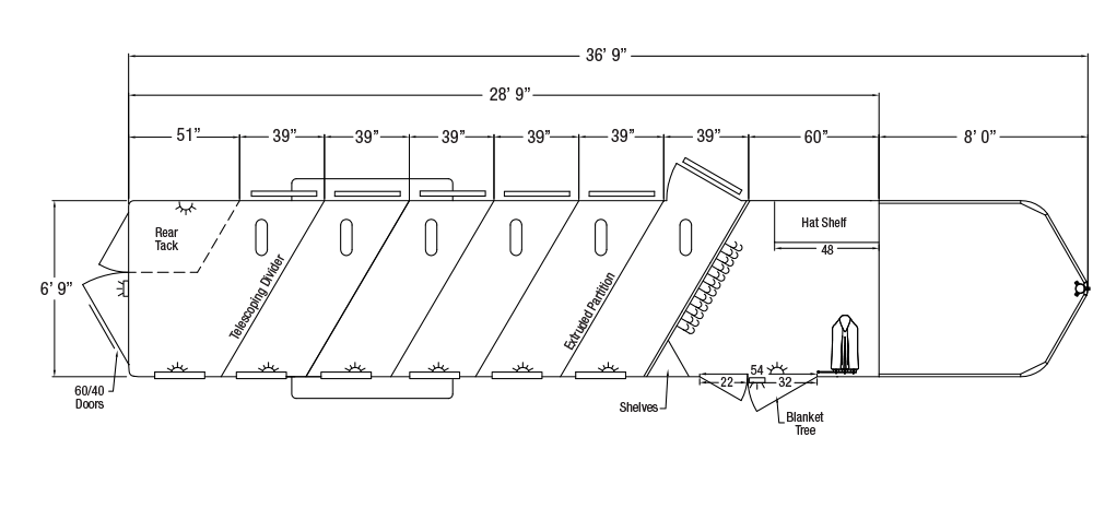 Sundowner Super Tack Gooseneck Trailer Floorplan