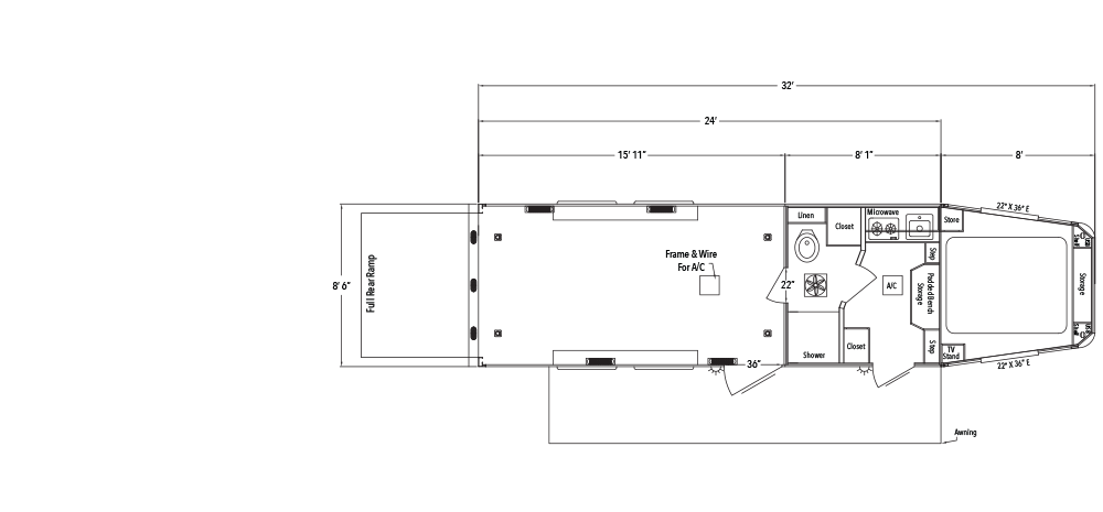 Sundowner Toy Hauler Garage Model Gooseneck Trailer Floorplan