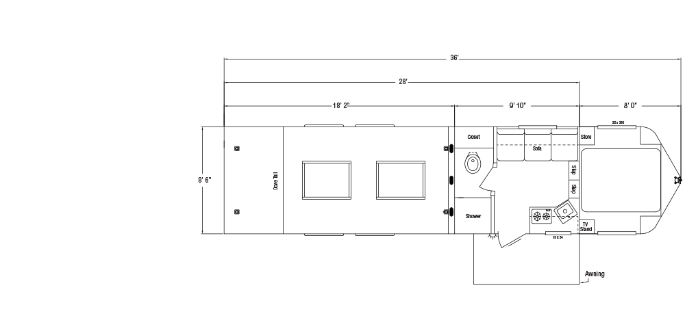 Sundowner Toy Hauler Krawler Model Gooseneck Trailer Floorplan
