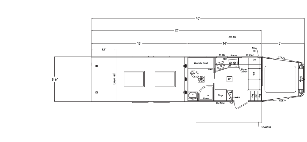 Sundowner Toy Hauler Krawler Model Gooseneck Trailer Floorplan