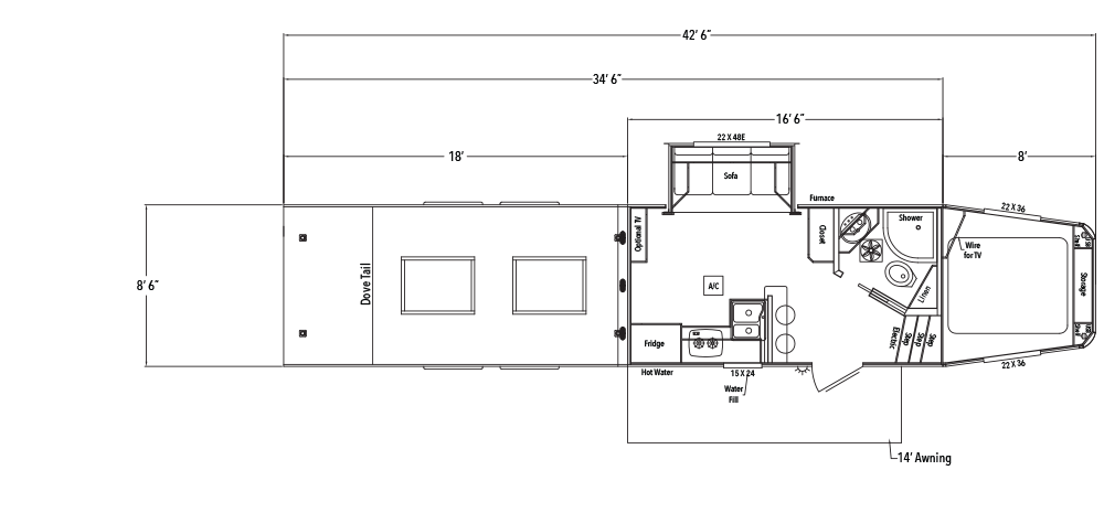 Sundowner Toy Hauler Krawler Model Gooseneck Trailer Floorplan