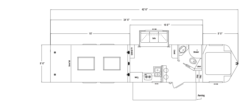 Sundowner Toy Hauler Krawler Model Gooseneck Trailer Floorplan