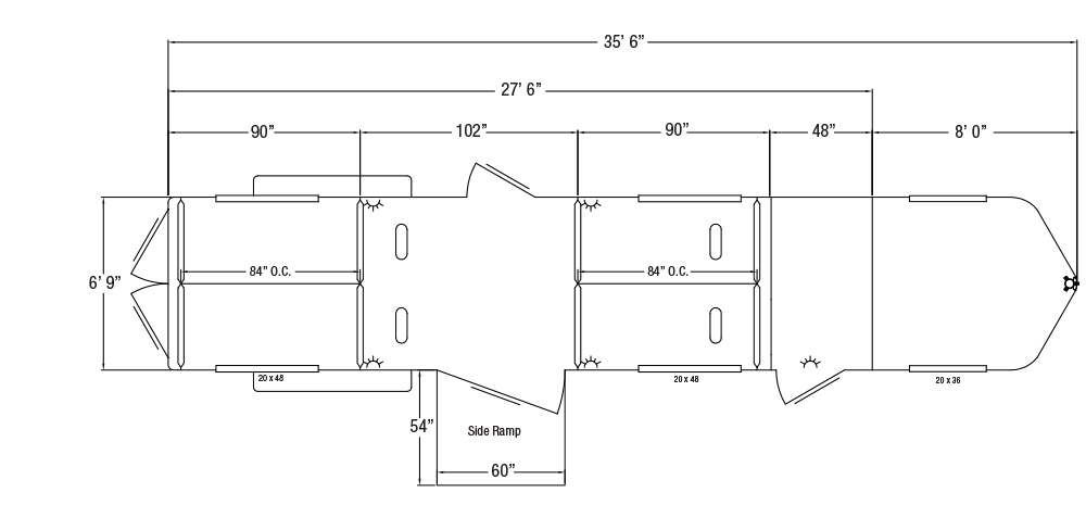 Sundowner Transporter Gooseneck Trailer Floorplan
